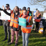 On the picket line with striking junior doctors at the Conquest Hospital Politics