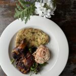 The Crown’s Marinated Chicken, Flatbread and Coleslaw Food & Drink