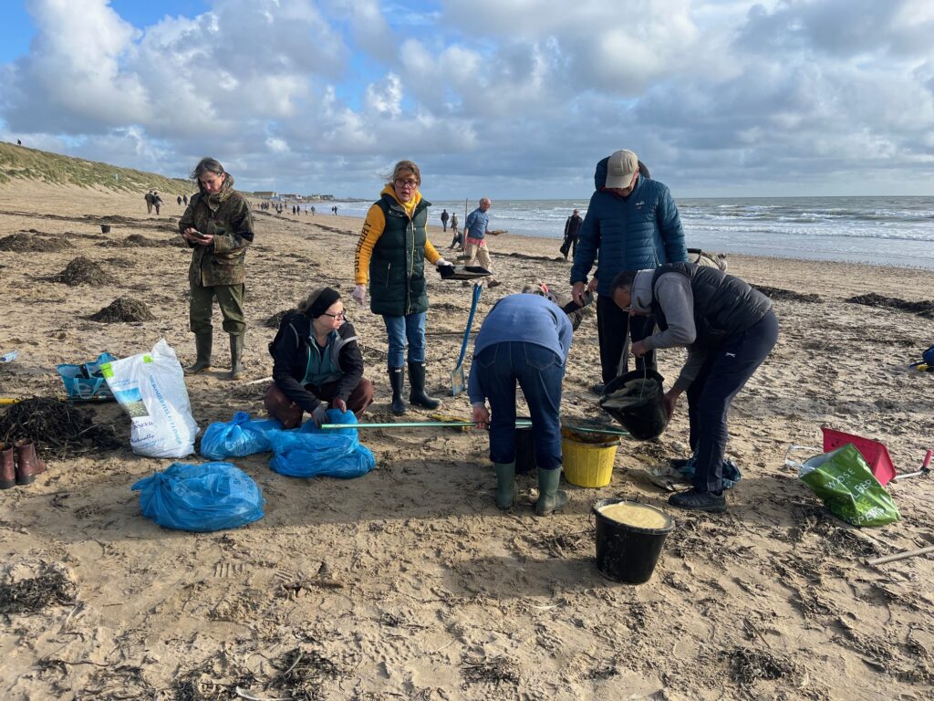 The current image has no alternative text. The file name is: 2.Camber-Sands-volunteers-bucket-team-9.11.25-by-Philippa-Bogle.jpg