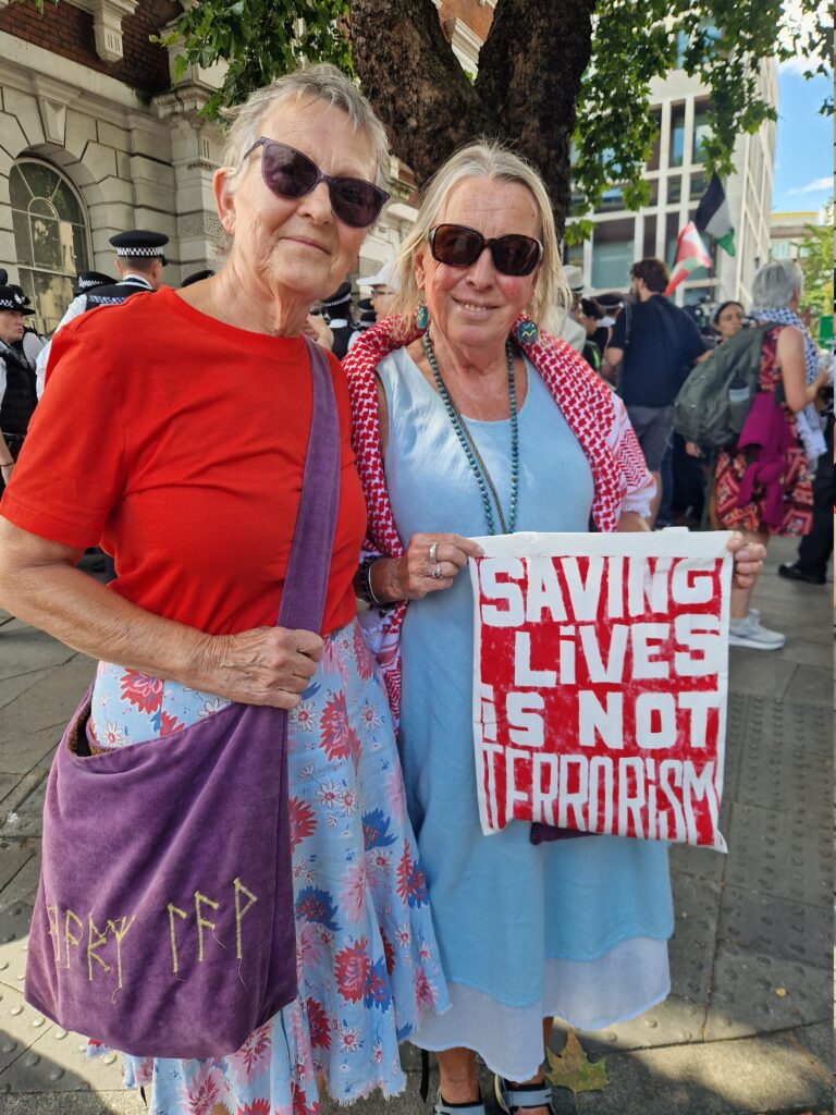 The current image has no alternative text. The file name is: News-Mary-Law-and-Nina-Heaton-outside-Westminster-Magistrates-Court-before-their-Arrests-scaled.jpg