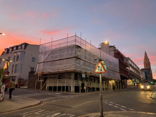 Scaffolding, Struggle and St Leonards Post Office